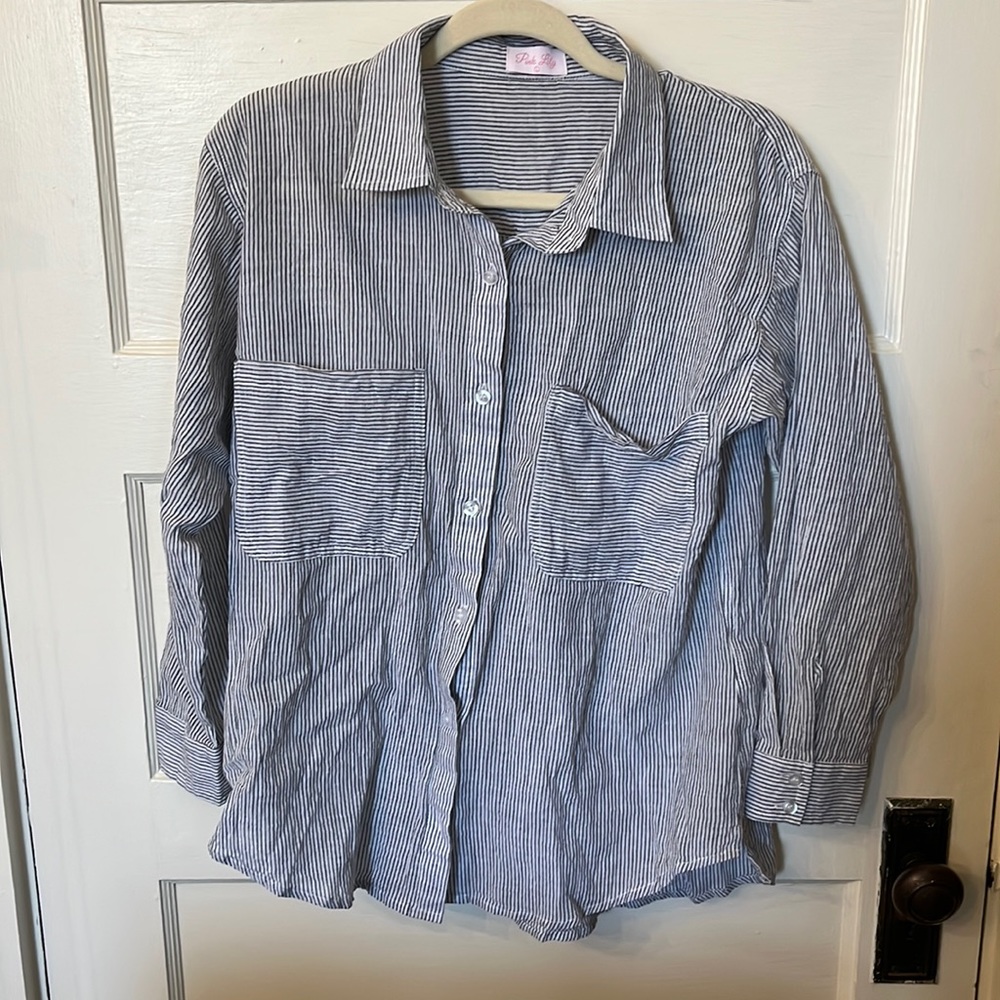Adorable Striped Button Down